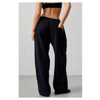 U-Harri Wide Leg Jogger Pants – Baggy Cotton Wide-Leg Sweatpants