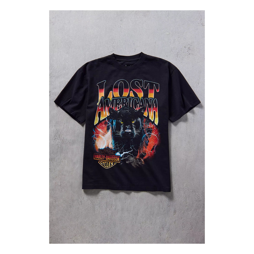 G-Harley Davidson x MGK Lost Americana Graphic Tee – Vintage Americana Cotton T-Shirt