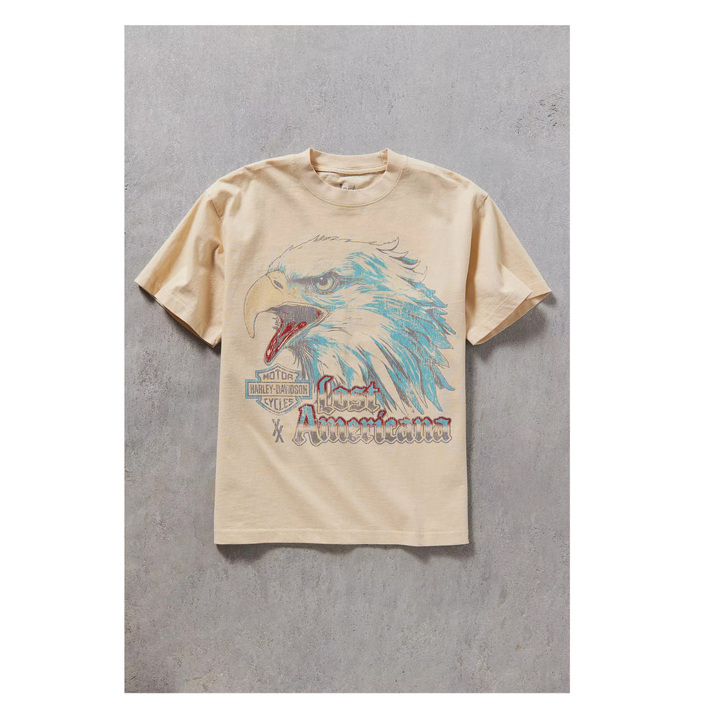 G-Harley Davidson x MGK Lost Americana Graphic Tee III – Vintage Americana Motorcycle T-Shirt