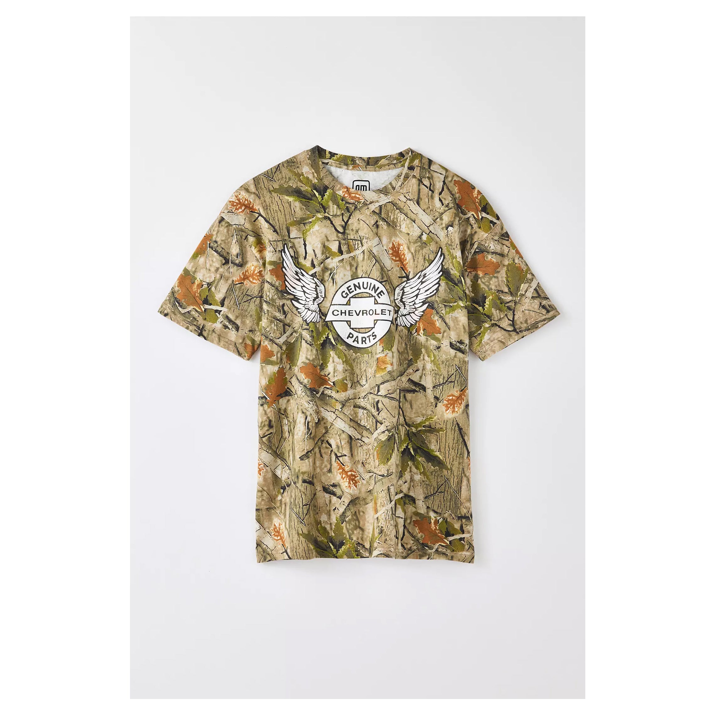 G-Chevy Logo Graphic Camo Tee – Vintage Camo Cotton Graphic T-Shirt