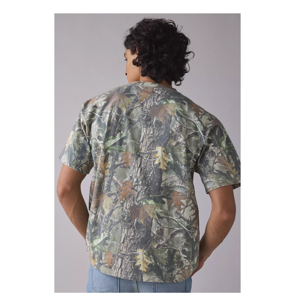 G-South Beach Rentals Graphic Oversized Camo Tee – Heavyweight Cotton Car Graphic T-Shirt