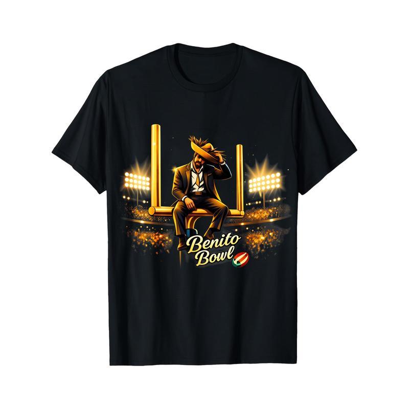 Benito Bowl Halftime Football Graphic Unisex T-Shirt