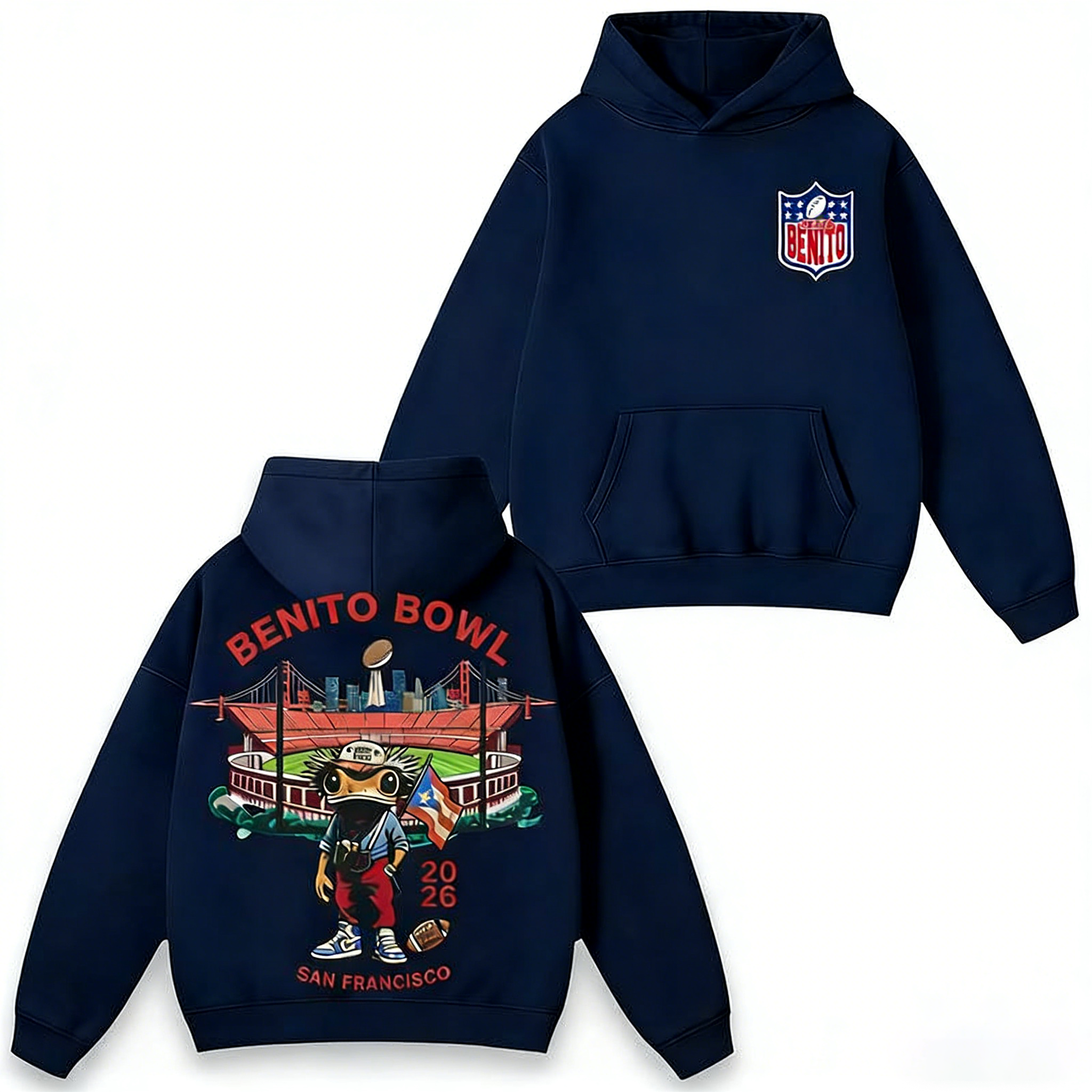 Benito Bowl 2026 Vintage Football Graphic Unisex Shirt