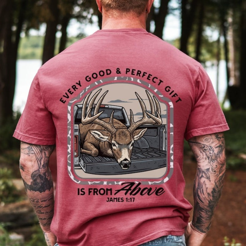 Christian Deer Hunter Bible Verse Unisex T-Shirt