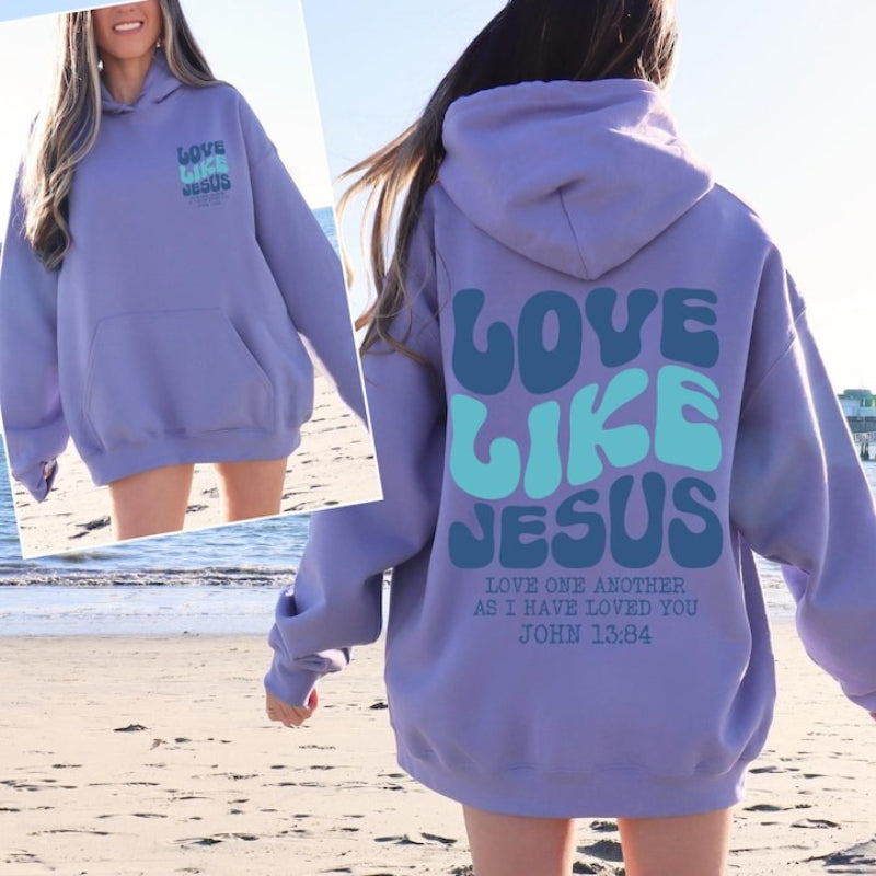 Love Like Jesus Christian Bible Verse Unisex Hoodie