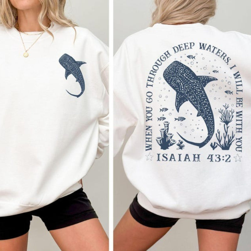 Christian Whale Shark Ocean Unisex Sweatshirt
