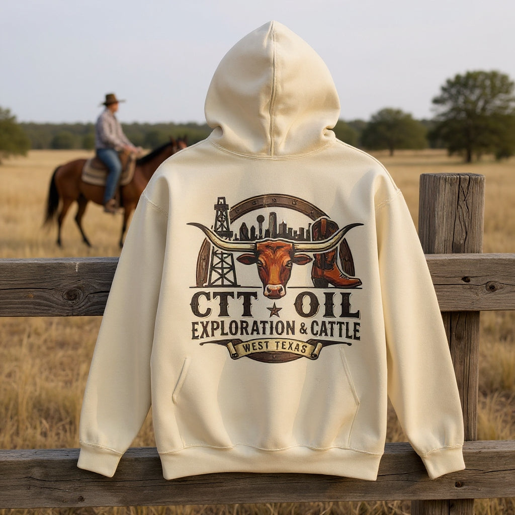 CTT Oil Exploration & Cattle Hoodie