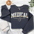 Personalized Floral Medical Assistant Unisex Sweatshirt