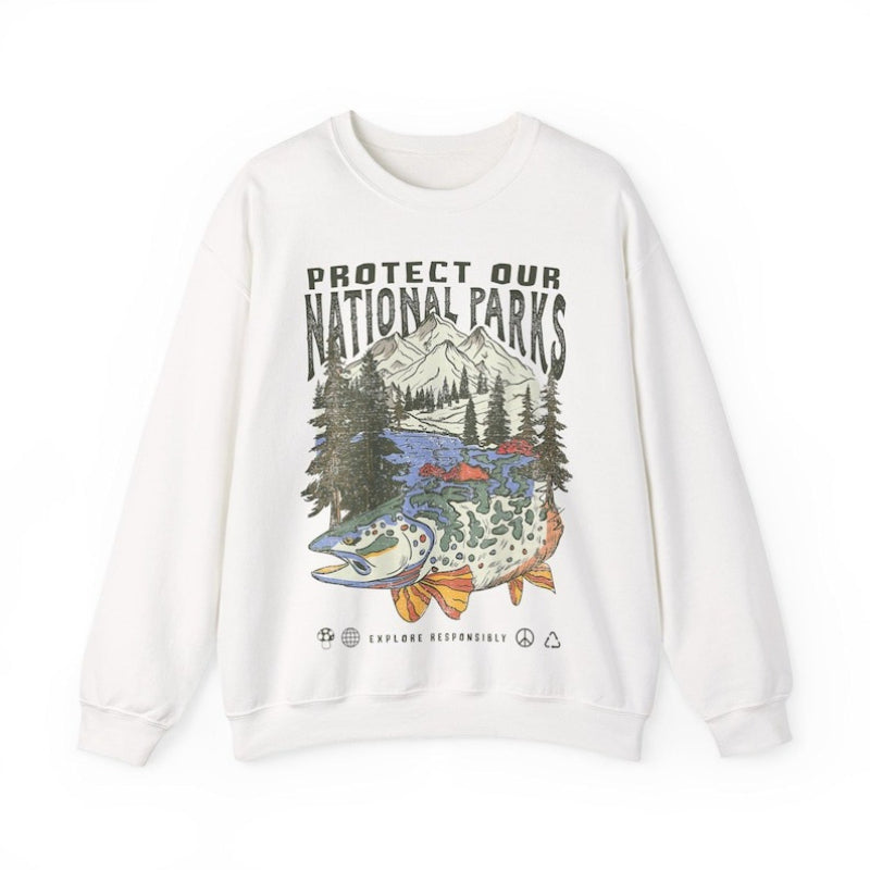 90s National Parks Camping & Hiking Wanderlust Unisex Sweatshirt