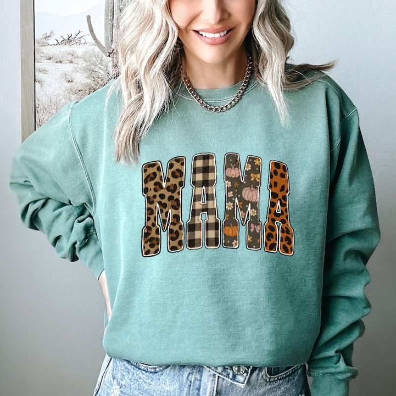 Mama Spring Fall Sweatshirt Mother's Day Gift