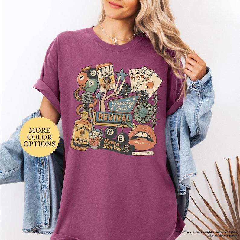 Treaty Oak Revival Country Music Unisex Shirt Western Music Tee