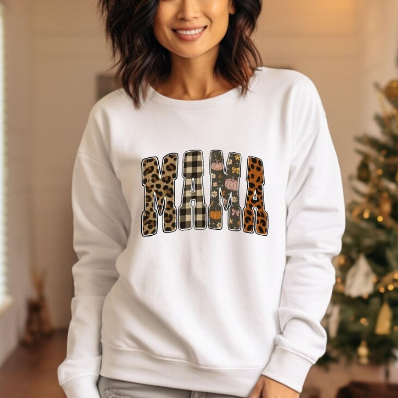 Mama Spring Fall Sweatshirt Mother's Day Gift