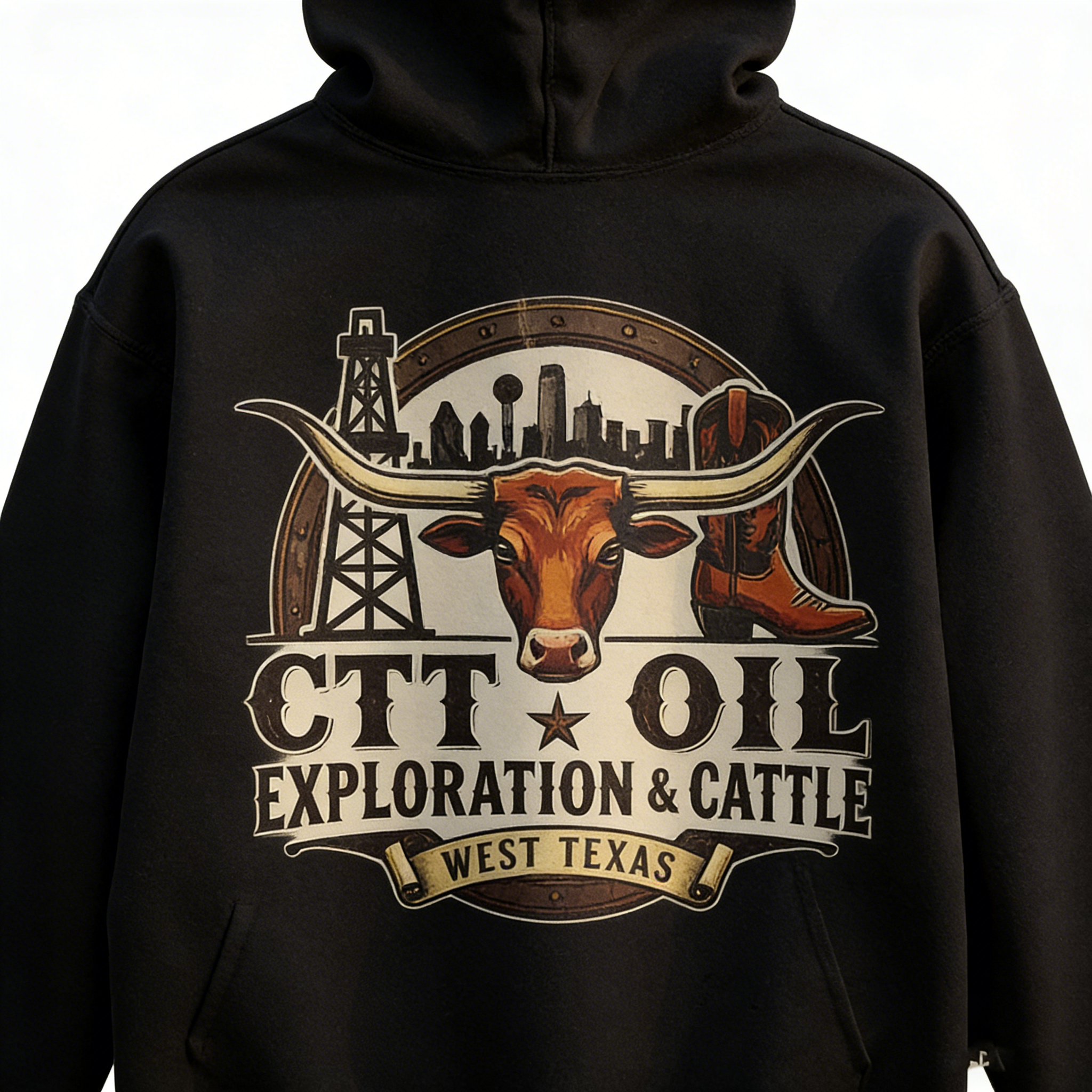 CTT Oil Exploration & Cattle Hoodie