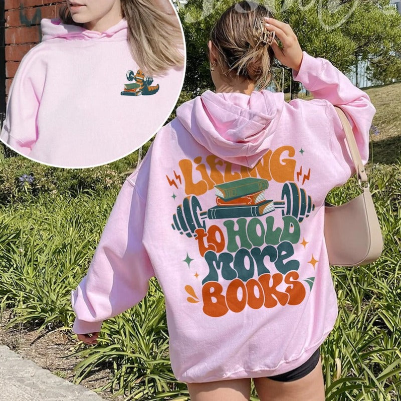 Bookish Pump Cover Motivational Gym Unisex Hoodie