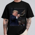 New T-shirt capturing a moment Trump reacting to a heckler at the Ford plant