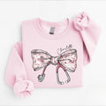 Nurse Toile Bow Stethoscope Unisex Sweatshirt