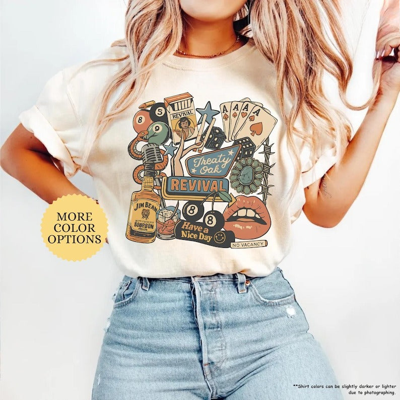 Treaty Oak Revival Country Music Unisex Shirt Western Music Tee