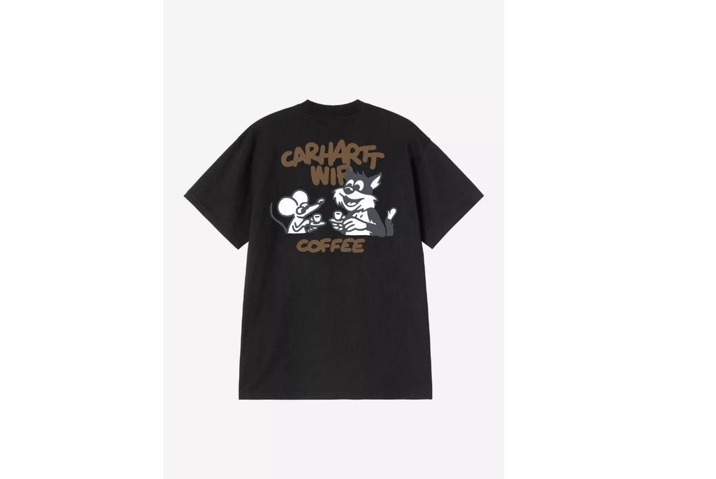 SKT Coffee Break Graphic T-Shirt – Loose Fit Organic Cotton Tee