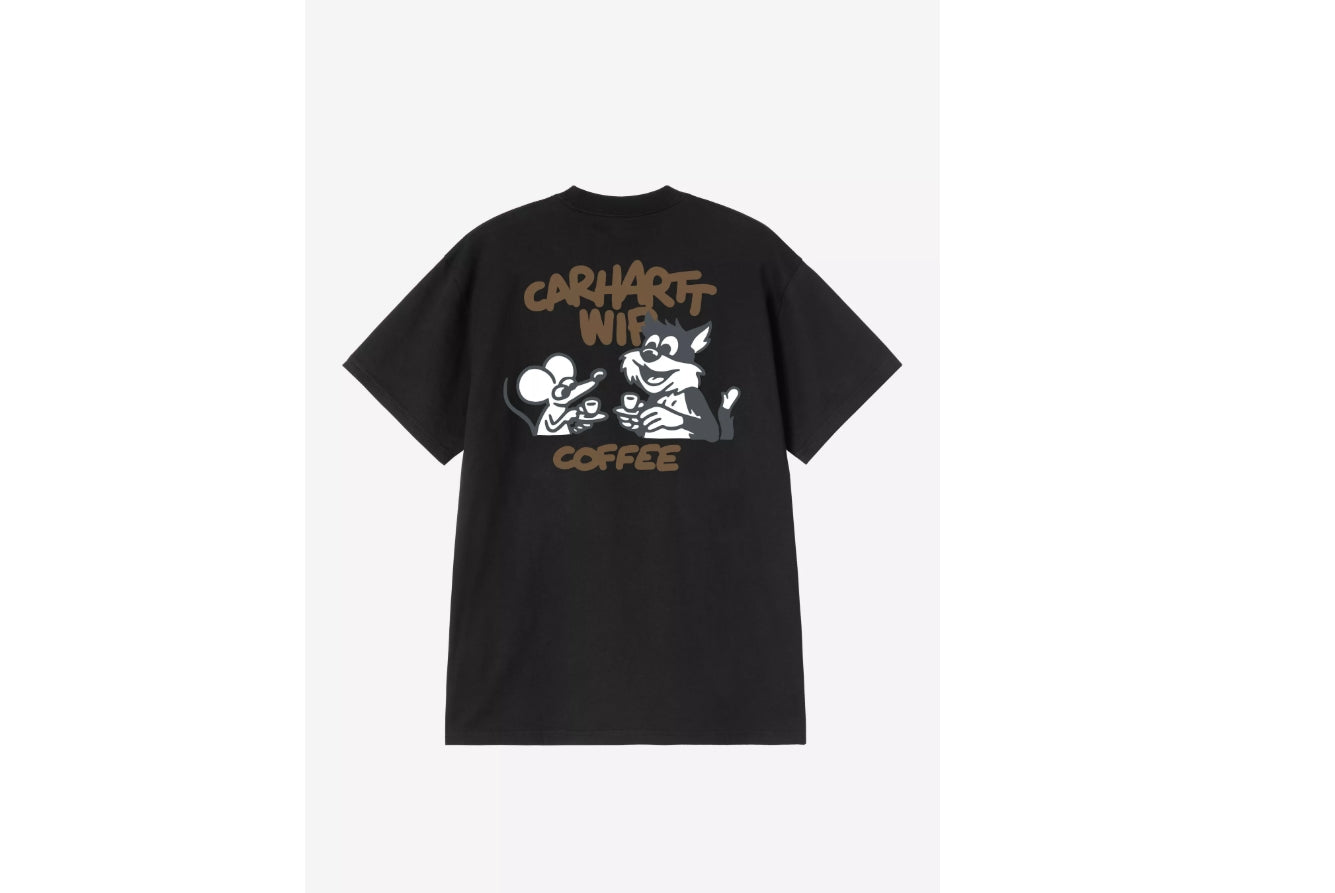 SKT Coffee Break Graphic T-Shirt – Loose Fit Organic Cotton Tee