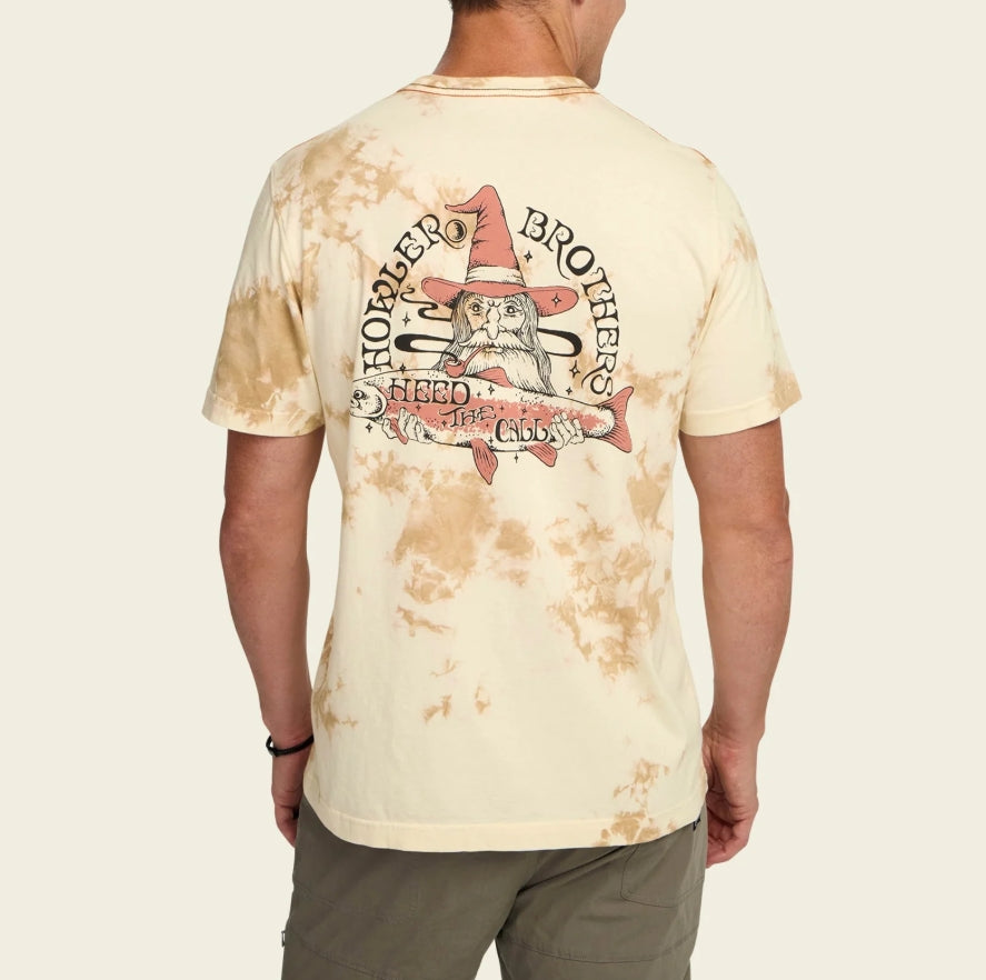 HB River Wizard Cotton T-Shirt – Vintage Graphic 100% Cotton Tee