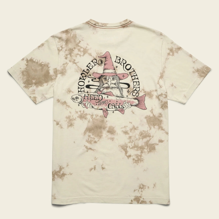 HB River Wizard Cotton T-Shirt – Vintage Graphic 100% Cotton Tee