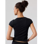 U-Out From Under Bec Baby Tee – Slim Fit Cropped Short Sleeve T-Shirt
