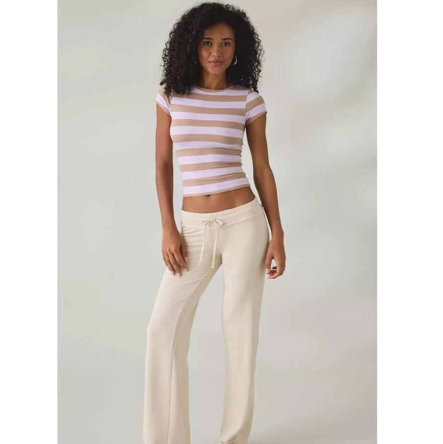 U-Out From Under Bec Baby Tee – Slim Fit Cropped Short Sleeve T-Shirt