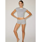 U-Out From Under Bec Baby Tee – Slim Fit Cropped Short Sleeve T-Shirt