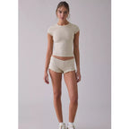 U-Out From Under Bec Baby Tee – Slim Fit Cropped Short Sleeve T-Shirt