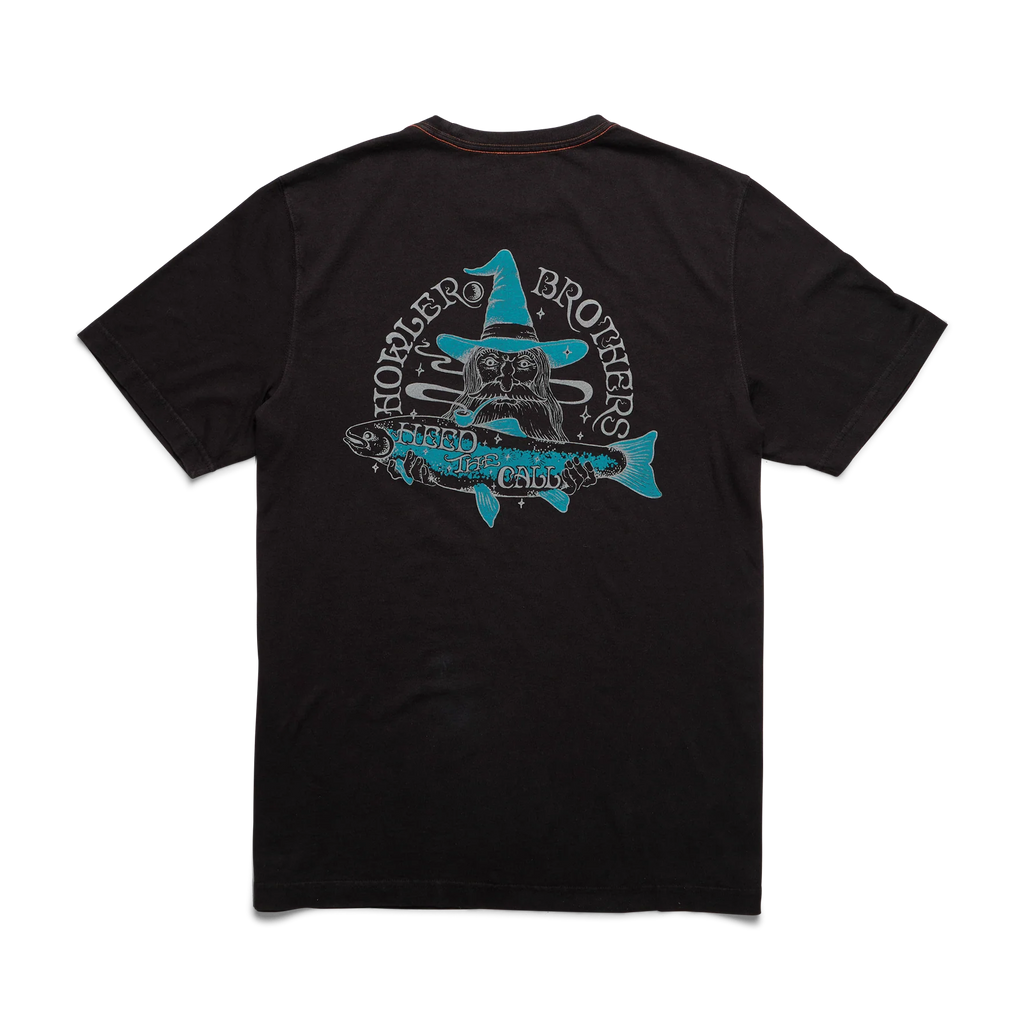 HB River Wizard Cotton T-Shirt – Vintage Graphic 100% Cotton Tee