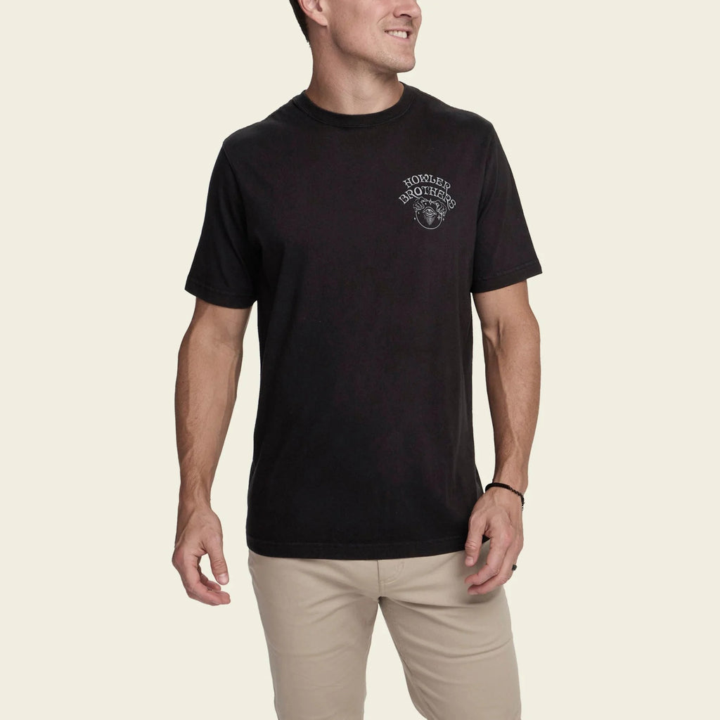 HB River Wizard Cotton T-Shirt – Vintage Graphic 100% Cotton Tee