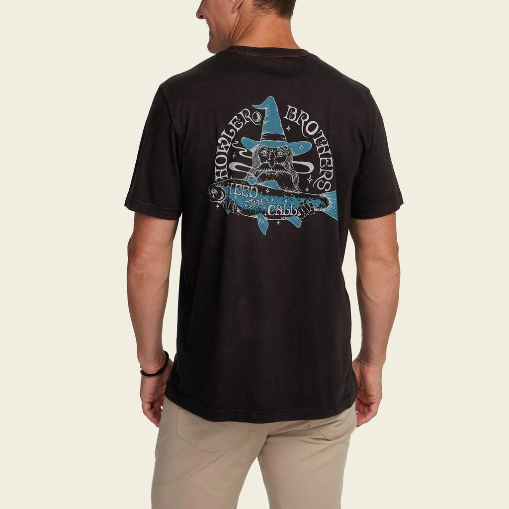 HB River Wizard Cotton T-Shirt – Vintage Graphic 100% Cotton Tee